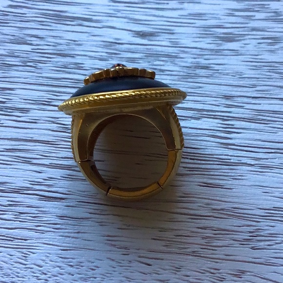 14k Gold-Plated Jet Shield Ring - Picture 3 of 3
